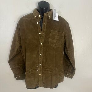 Willi Smith Williwear Corduroy Overshirt Jacket Small New with tags 100% cotton